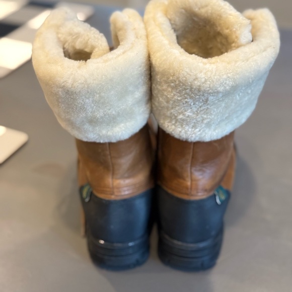 Ralph Lauren Brown Fur-Lined Boots - Picture 3 of 8